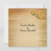 花素朴結婚式招待状 招待状 (裏面)