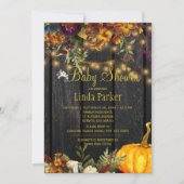 花素朴舎の木秋の秋赤ちゃん 招待状 (正面)