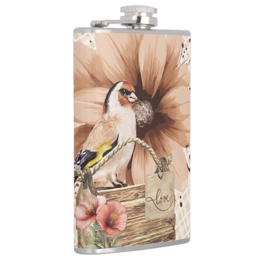 花素朴鳥ヌーク フラスク (右)