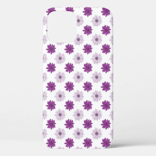 花紫色の花柄 Case-Mate iPhoneケース (裏面)
