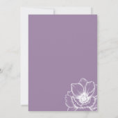 花紫70歳誕生日 招待状 (裏面)