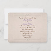 花結婚で永遠のロープ 招待状 (裏面)