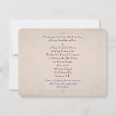 花結婚の咲く永遠の誓い 招待状 (裏面)