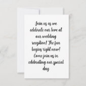 花結婚の招待状 招待状 (裏面)