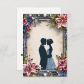 花結婚の招待状 招待状 (正面/裏面)