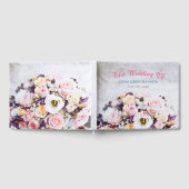花結婚の花束の名前&日付 ゲストブック (全面)
