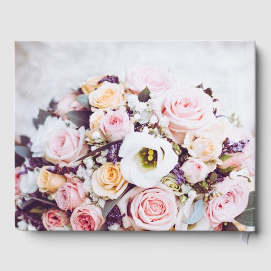 花結婚の花束の名前&日付 ゲストブック (裏面)