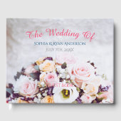 花結婚の花束の名前&日付 ゲストブック (正面)