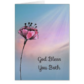 花結婚付き宗教的カード (正面)