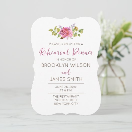 花結婚付き熱帯リハーサル招待状 招待状 (スタンド正面)