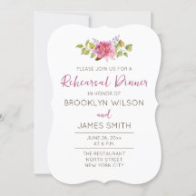 花結婚付き熱帯リハーサル招待状