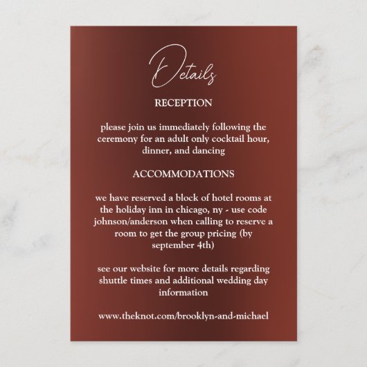 花結婚囲いカード エンクロージャーカード (正面)