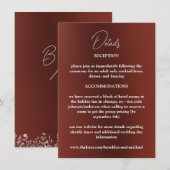 花結婚囲いカード エンクロージャーカード (正面/裏面)