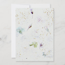 花結婚式招待状オンウォーターカラー紙テックス 招待状