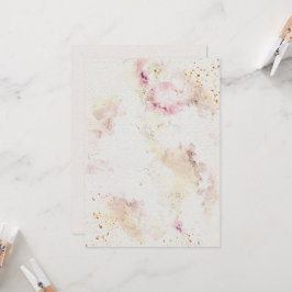 花結婚式招待状オンウォーターカラー紙テックス 招待状