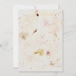 花結婚式招待状オンウォーターカラー紙テックス 招待状