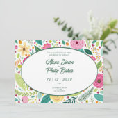 花結婚模様 招待状 (スタンド正面)