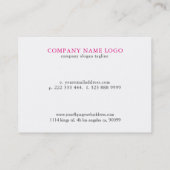 花結婚車と馬 名刺 (裏面)