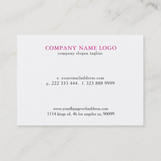 花結婚車と馬 名刺 (裏面)