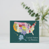 花統一された州 ポストカード (スタンド正面)