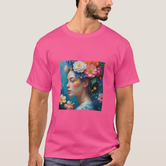 花💐🌹絵を描の芸🌹 Tシャツ (正面)