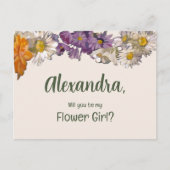 花絵を描は花の娘 インビテーションポストカード (正面)