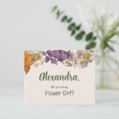 花絵を描は花の娘 インビテーションポストカード (スタンド正面)