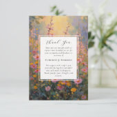 花絵を描悔やみや弔慰写真葬儀 サンキューカード (スタンド正面)