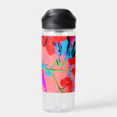 花絵を描色 ウォーターボトル (背面)