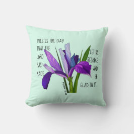 花絵を描、詩篇118:24 クッション