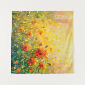 花絵モネ絵画のクロード タペストリー (正面(横))