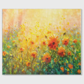 花絵モネ絵画のクロード ラッピングペーパー (フラット)