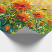 花絵モネ絵画のクロード ラッピングペーパー (角)
