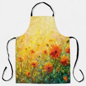 花絵モネ絵画の絶妙な印象 エプロン (正面)