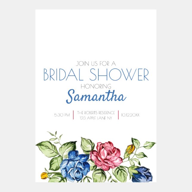 花絵画と光タイポグラフィ 招待状 (正面)