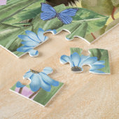 花縁ど付きコリー犬春 ジグソーパズル (側面)