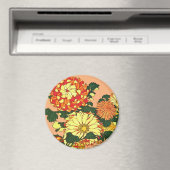 花縁ど日本の、まんだらオレンジ、金ゴールド マグネット (インサイチュ (食洗機))