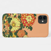 花縁ど日本の、まんだらオレンジ、金ゴールド Case-Mate iPhoneケース (裏面(横))