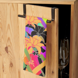 花織りの キッチンタオル