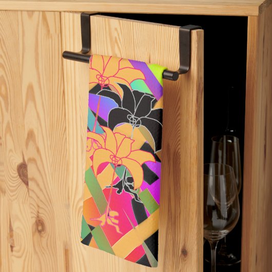 花織りの キッチンタオル (三つ折り)