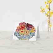 花考えのカード カード (黄色い花)