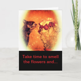 花考えるのグリーティングカード カード