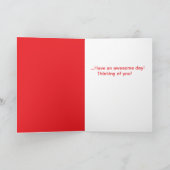 花考えるのグリーティングカード カード (内部)