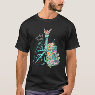 花肺呼吸セラピストRT呼吸T Tシャツ