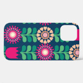 花背景ヴィンテージ/イラストレーション Case-Mate iPhoneケース (裏面 (横))