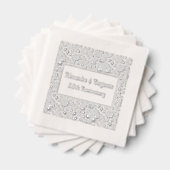 花背景 #2 どんなシーンにも 50周年記念 箔ナプキン (インサイチュ (積み重ね))