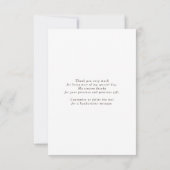 花自然ミニマリスト小さありがとう サンキューカード (裏面)