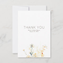 花自然ミニマリスト小さありがとう サンキューカード