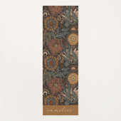 花自然柄パーソナライズされた ヨガマット (正面)