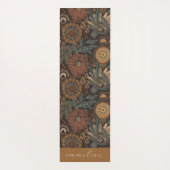 花自然柄パーソナライズされた ヨガマット (裏面)